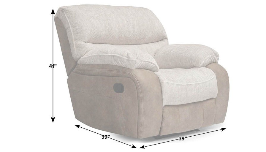 Living Room Dallas Sofa Company Recliners | Lonestar Beige Power Recliner