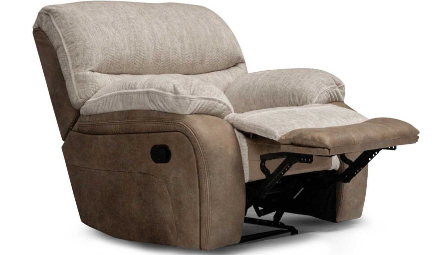 Living Room Dallas Sofa Company Recliners | Lonestar Beige Power Recliner